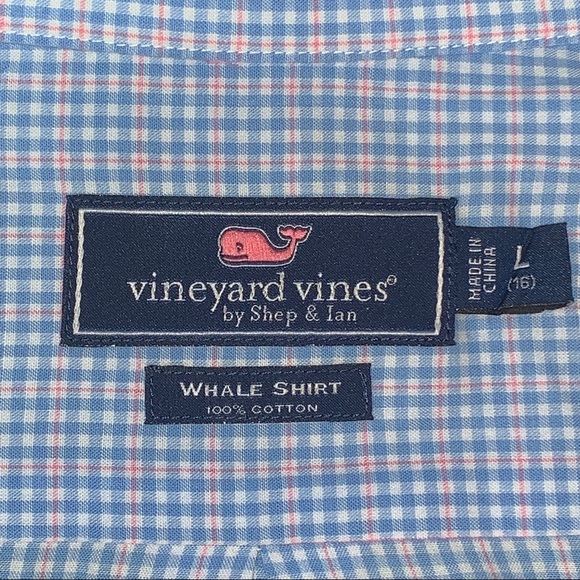 VINEYARD VINES Boys Stowaway Plaid Whale Shirt - Picture 5 of 7